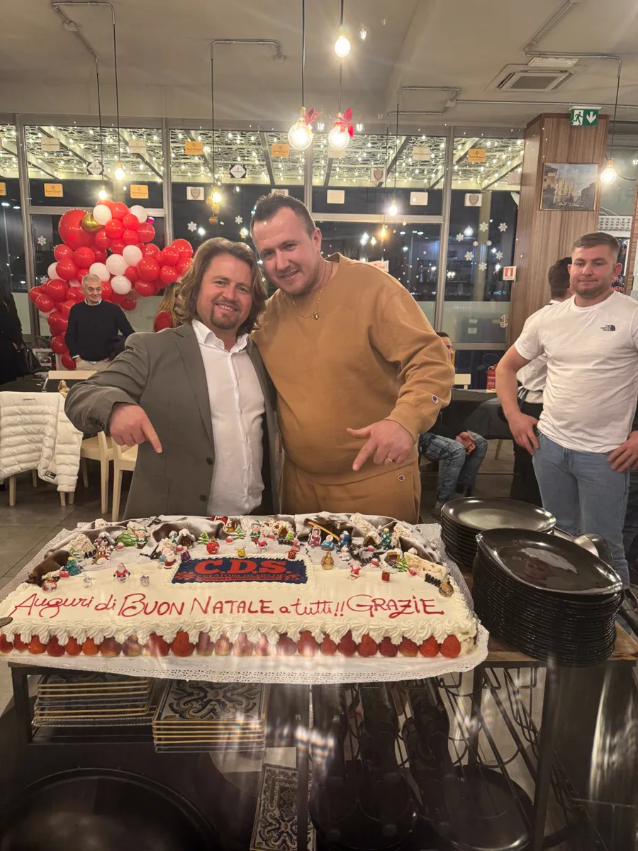 La squadra alla festa di Natale